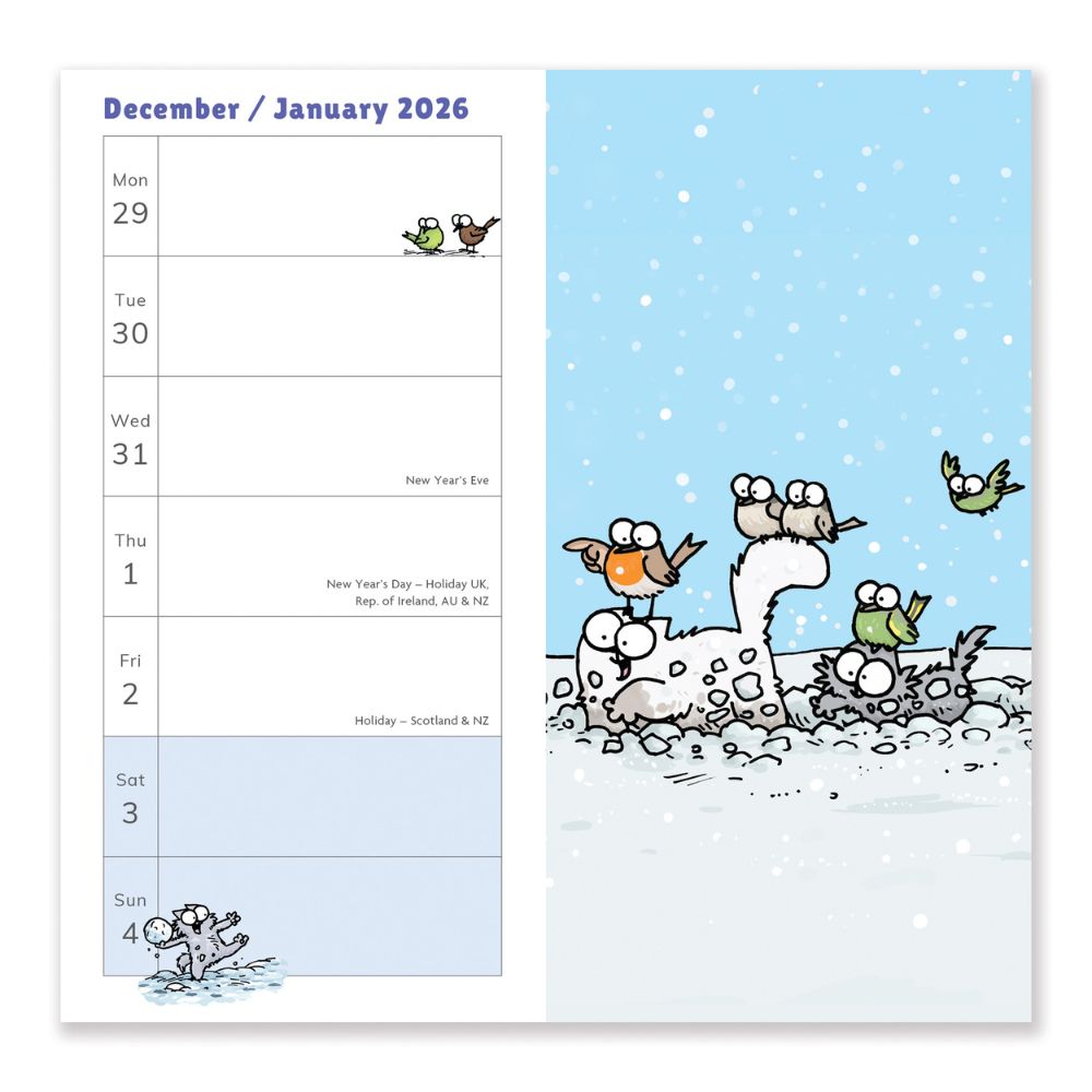 2026 Simon's Cat Slim Diary