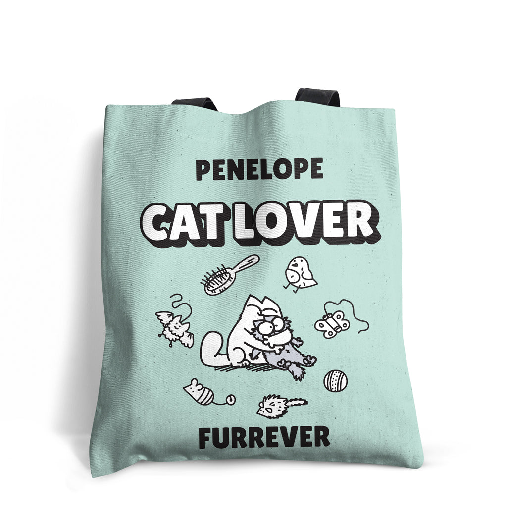 Personalised Cat Lover Furrever Tote Bag