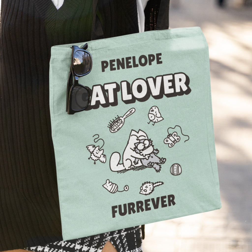 Personalised Cat Lover Furrever Tote Bag