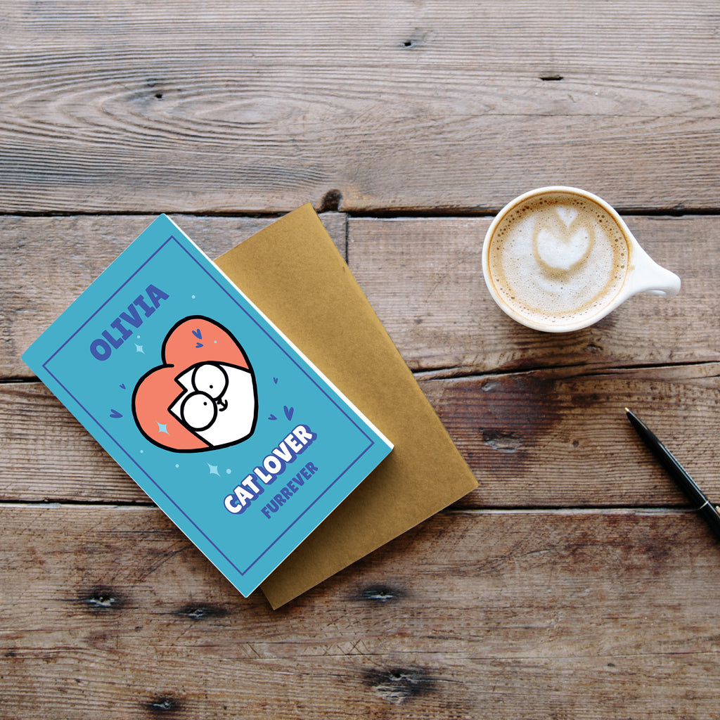 Personalised Cat Lover Furrever A5 Notepad
