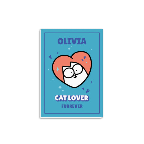 Personalised Cat Lover Furrever A5 Notepad