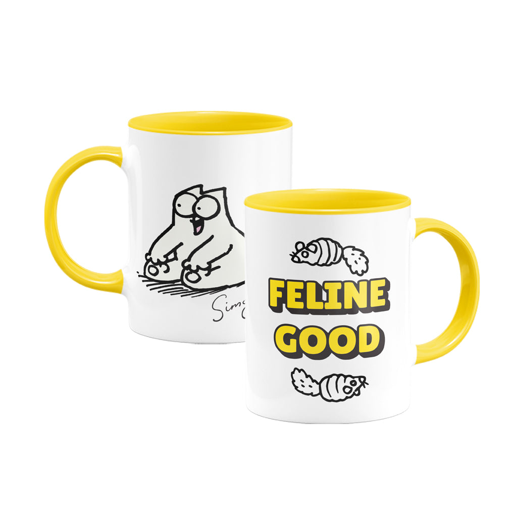 Feline Good Coloured Mug