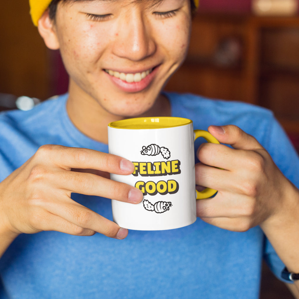 Feline Good Coloured Mug