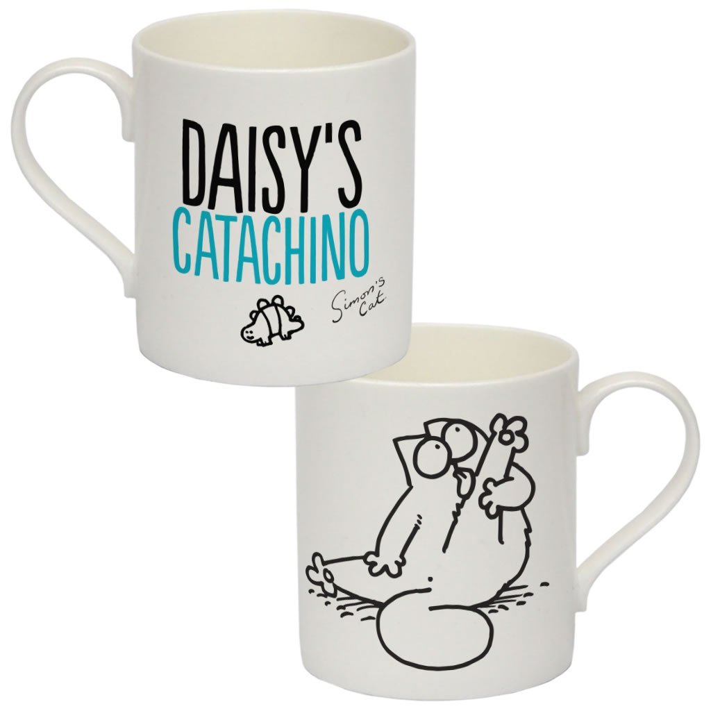 Personalised Catachino Bone China Mug - Simon's Cat Shop