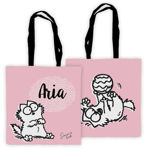 Personalised Pink playtime Premium Tote - Simon's Cat Shop