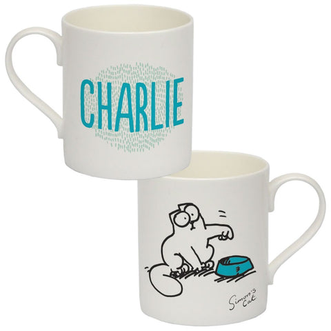 Personalised Feed Me Bone China Mug - Simon's Cat Shop