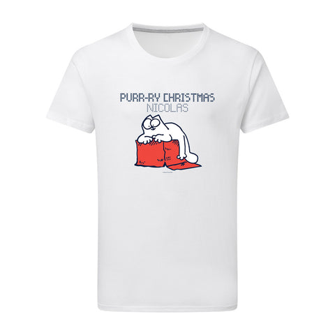 Personalised Purry Christmas T-Shirt