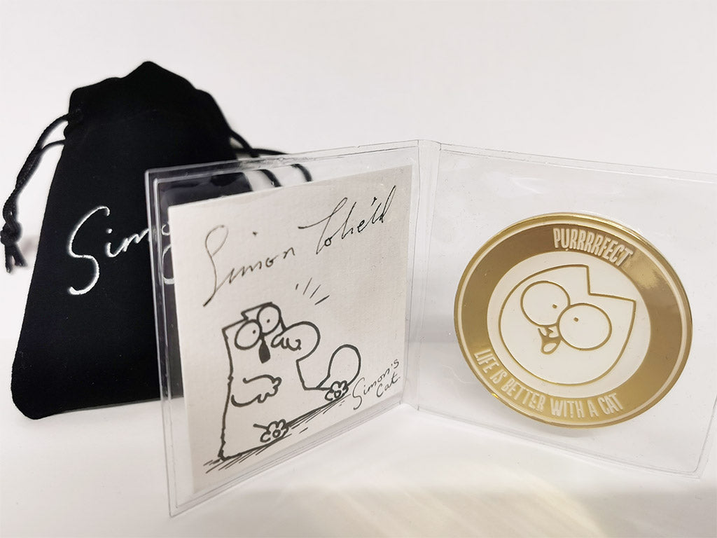 Simon's Cat Limited Edition Collector's Coin and Autograph - Life is Better with a Cat