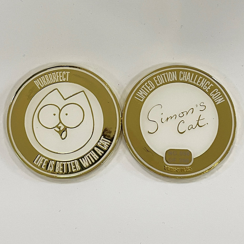 Simon's Cat Limited Edition Collector's Coin and Autograph - Life is Better with a Cat