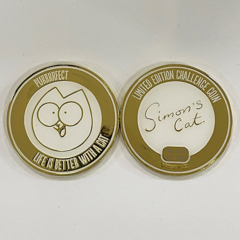 Simon's Cat Limited Edition Collector's Coin and Autograph - Life is Better with a Cat