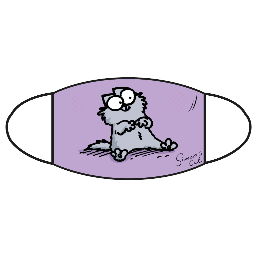 Simon's Cat 2-ply Face Mask - Kitten