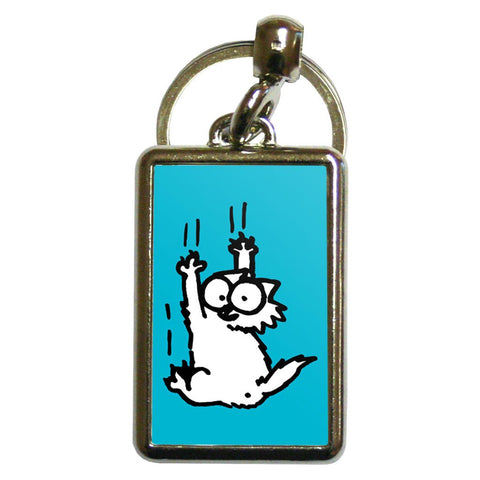 Simon's Cat Scratching Metal Keyring - Simon's Cat Shop