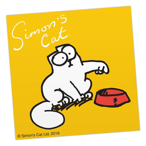 Simon's Cat Feed Me Sticker - Simon's Cat Shop