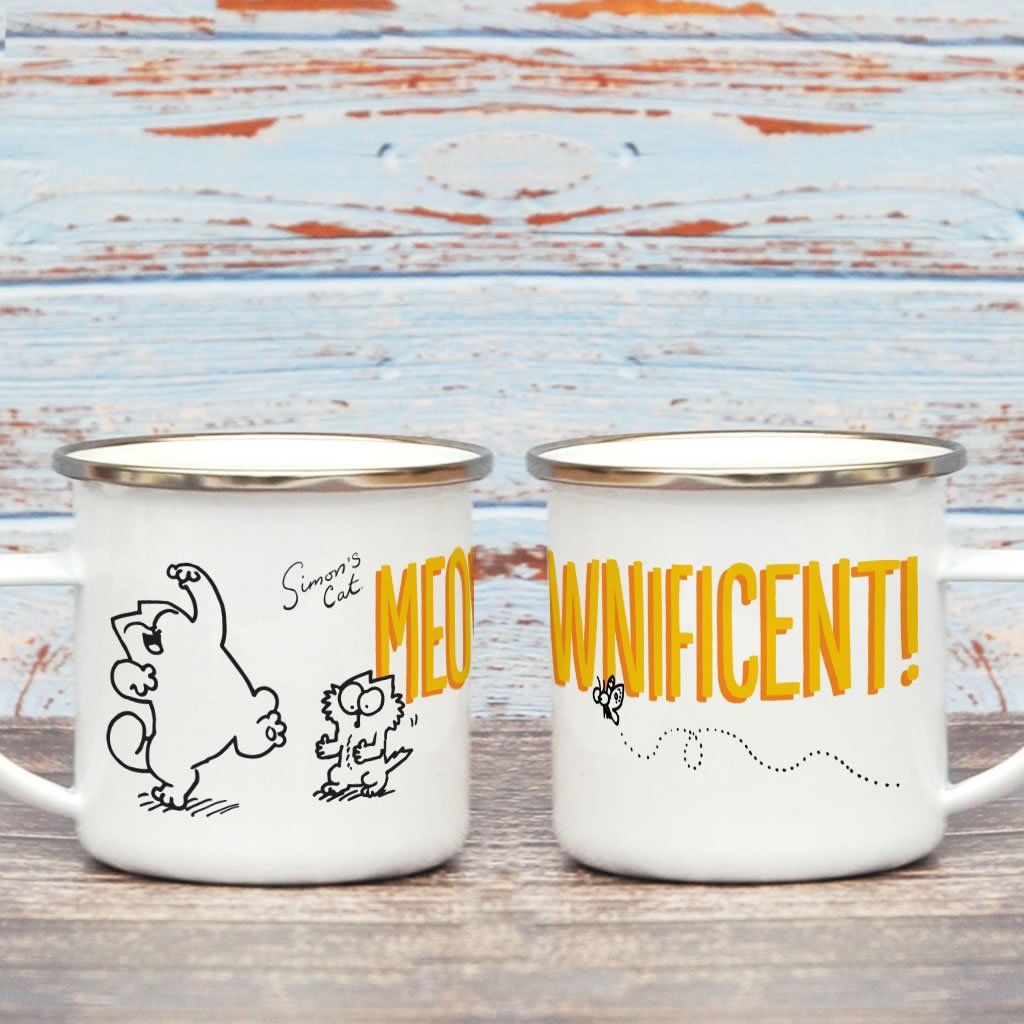 Meownificent Enamel Mug - Simon's Cat Shop