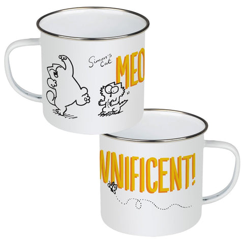 Meownificent Enamel Mug - Simon's Cat Shop