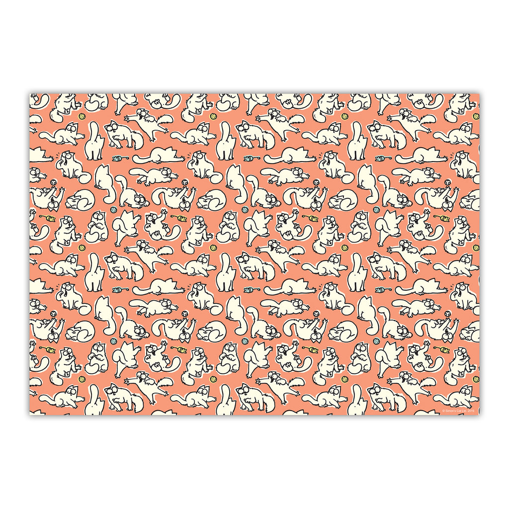 Simon's Cat Pink Gift Wrap - Simon's Cat Shop