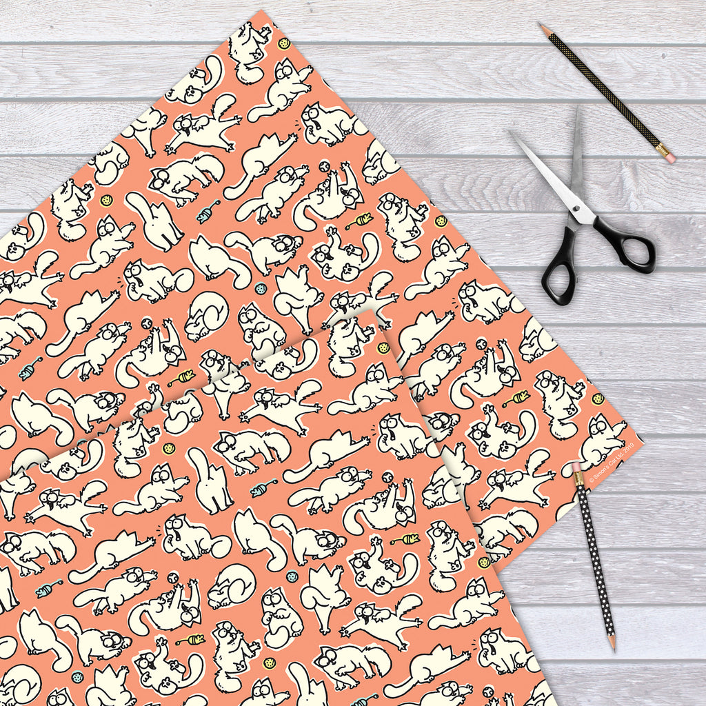 Simon's Cat Pink Gift Wrap - Simon's Cat Shop