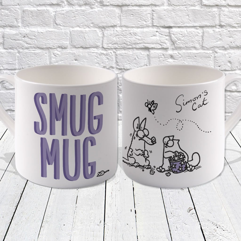 Smug Mug Bone China Mug - Simon's Cat Shop