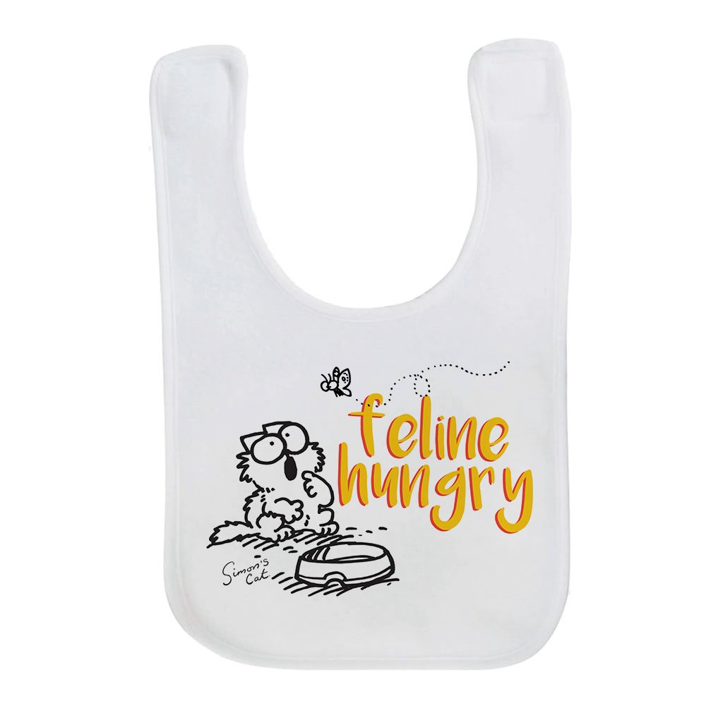 Feline Hungry Baby Bib - Simon's Cat Shop