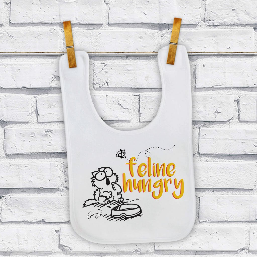 Feline Hungry Baby Bib - Simon's Cat Shop