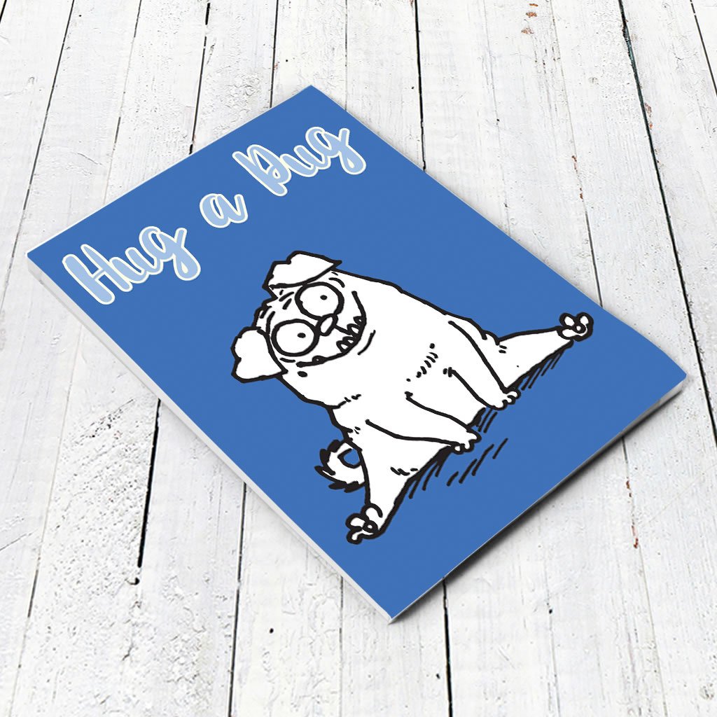 Hug a Pug A5 Notepad - Simon's Cat Shop