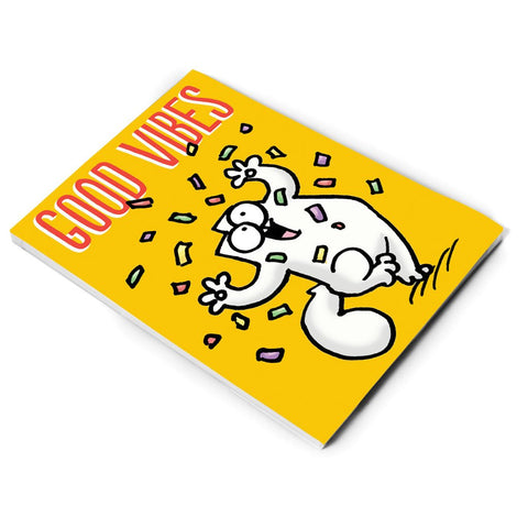 Good Vibes A5 Notepad - Simon's Cat Shop