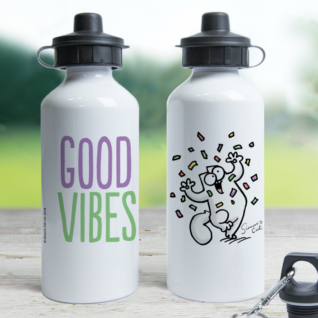 Good Vibes Water Bottle - Simon's Cat Shop