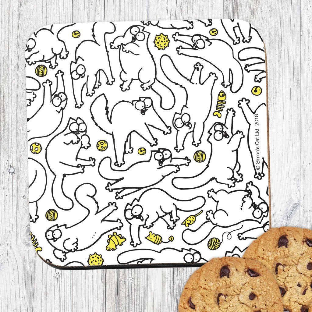 Cat Pattern Coaster - Simon's Cat Shop