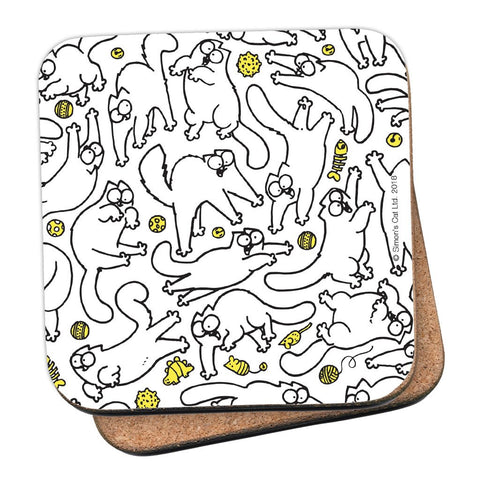 Cat Pattern Coaster - Simon's Cat Shop