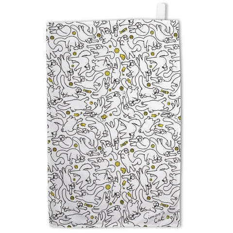 Simon's Cat Toys Tea Towel - Simon's Cat Shop