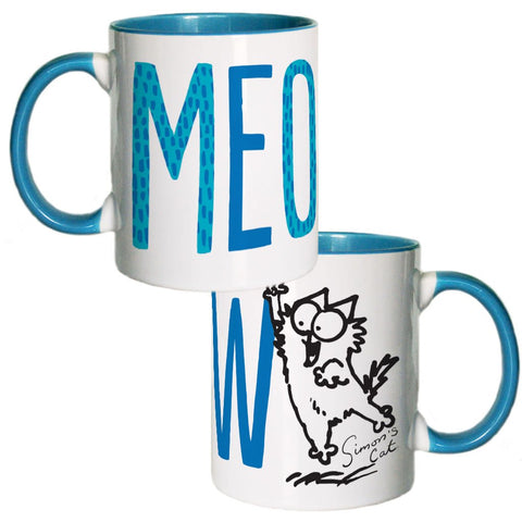 Meow Coloured Insert Mug - Simon's Cat Shop