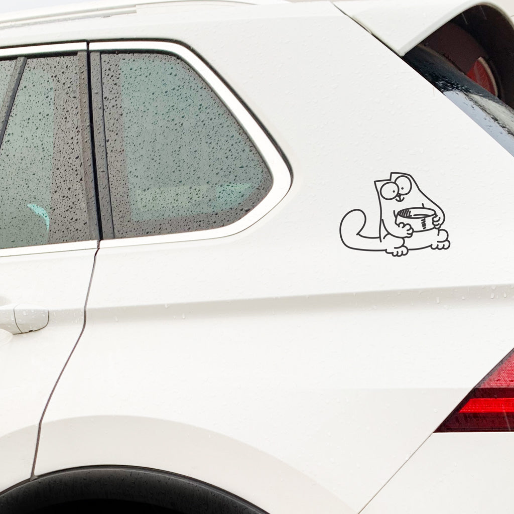 Simon's Cat Dinner Time Car Sticker - Simon's Cat Shop
