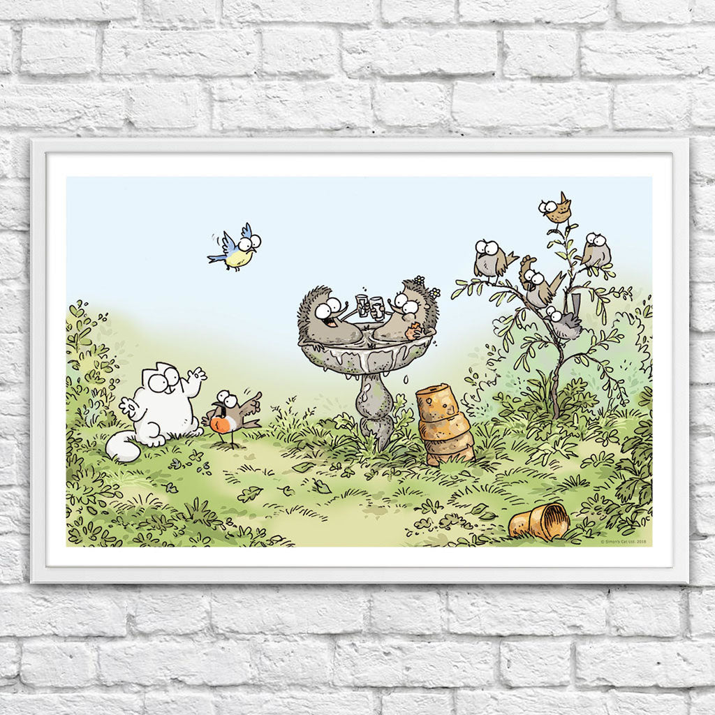 Hot Tub - Framed Art Print (61x40cm) - Simon's Cat Shop