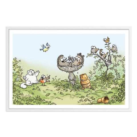 Hot Tub - Framed Art Print (61x40cm) - Simon's Cat Shop