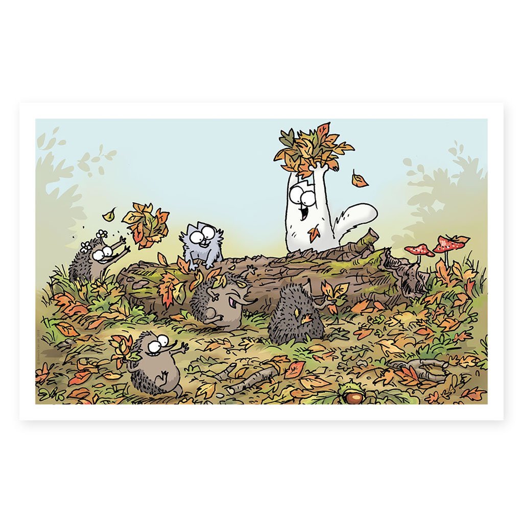 Leaf Fight - Art Print (61x40cm)