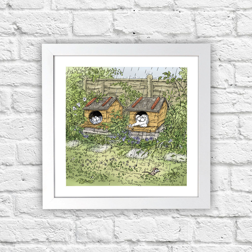 Simon's Cat Square Framed Art Print - Simon's Cat Shop