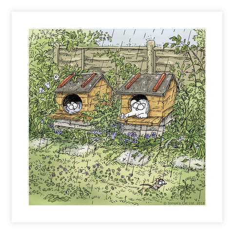 Simon's Cat Square Framed Art Print - Simon's Cat Shop