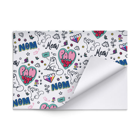 Simon's Cat White Gift Wrap - Simon's Cat Shop