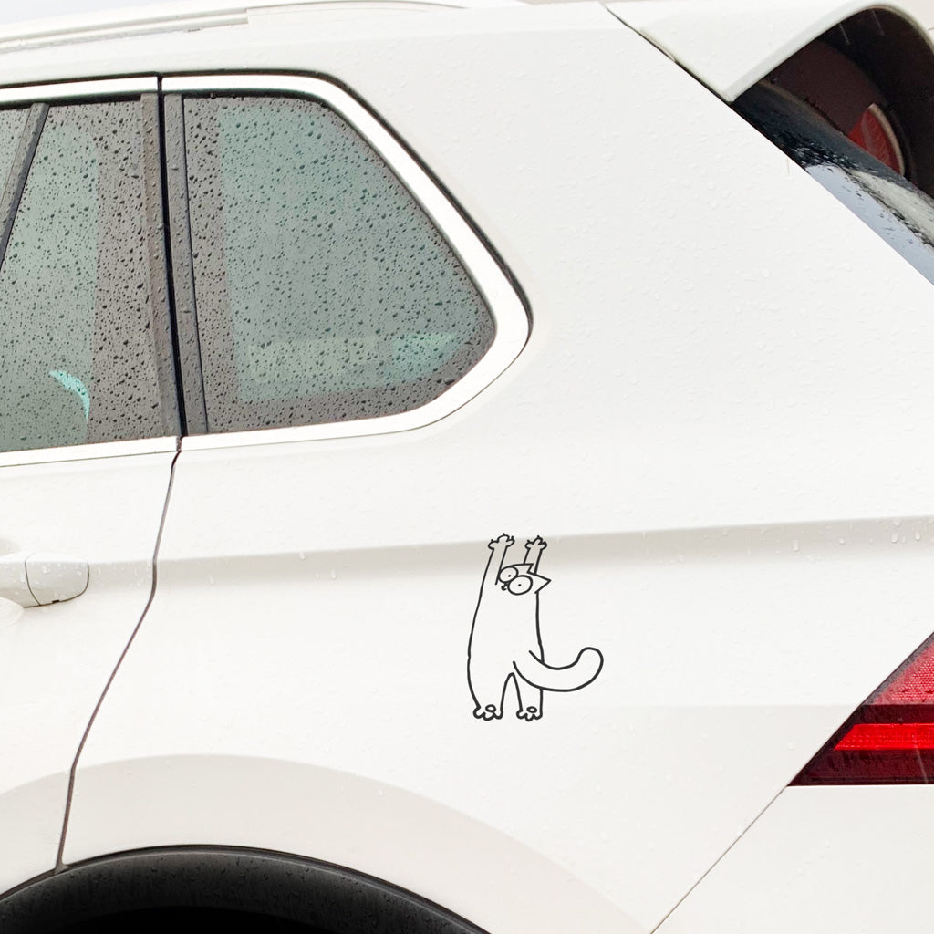 Simon's Cat Hang in There Car Sticker - Simon's Cat Shop
