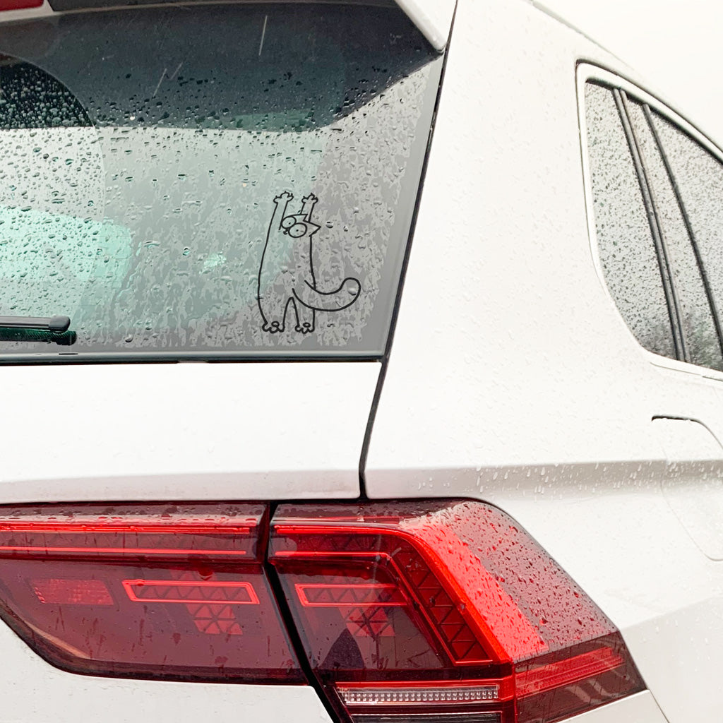 Simon's Cat Hang in There Car Sticker - Simon's Cat Shop