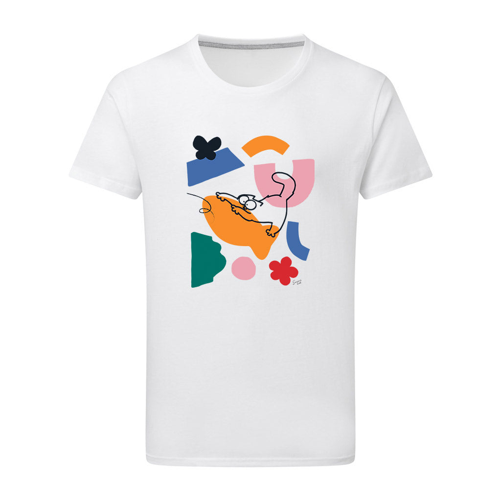 Simon's Cat Geo White T-shirt
