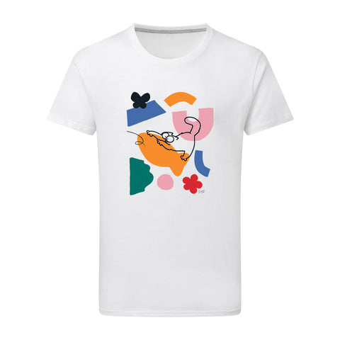 Simon's Cat Geo White T-shirt