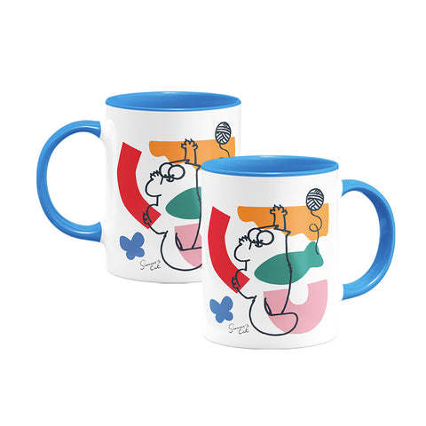 Geo Climb Coloured Insert Mug
