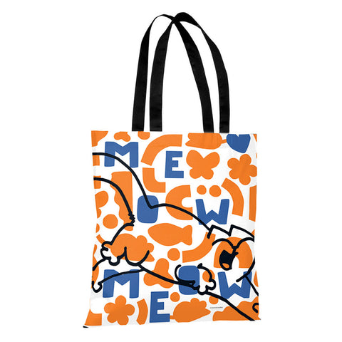Simon's Cat Geo Blue Premium Tote