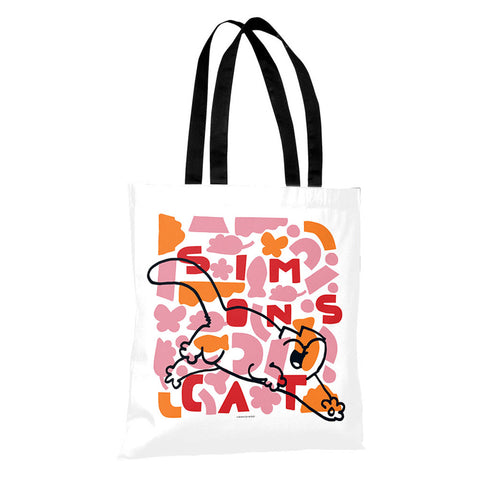 Simon's Cat Geo Pink Premium Tote