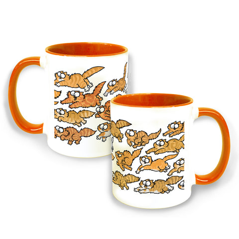 Simon's Cat - Cat Breeds Ginger Cats - Orange Colour Insert Mug