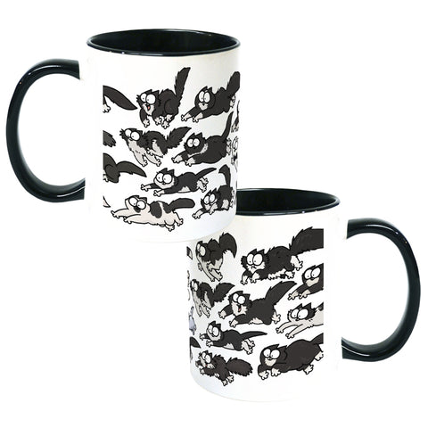 Simon's Cat - Cat Breeds Tuxedo Cats - Black Colour Insert Mug