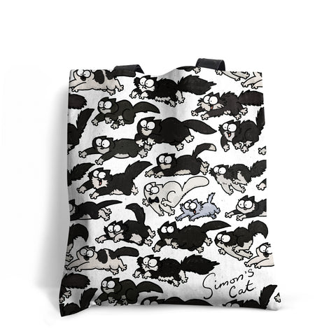 Simon's Cat - Cat Breeds, Tuxedo Cats E2E Tote Bag