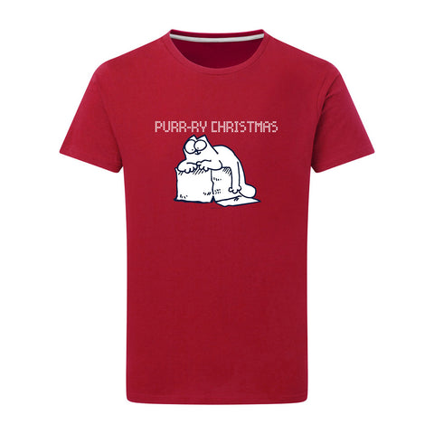 Simon's Cat Purry Christmas Red T-shirt