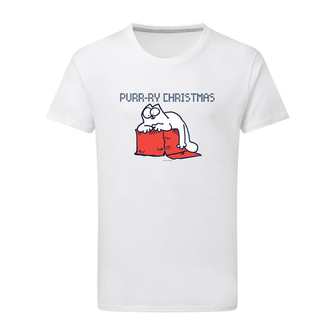 Simon's Cat Purry Christmas White T-shirt